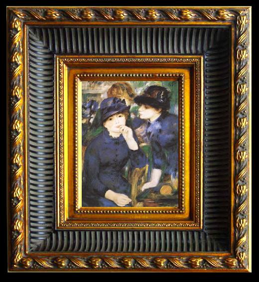framed  Pierre-Auguste Renoir Two Girls (mk09), Ta024-2